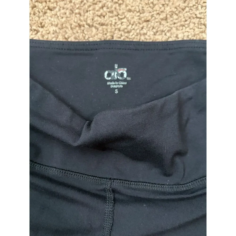 Alo Yoga Black Capri Leggings Mesh Panel Womens Size Small Athletic